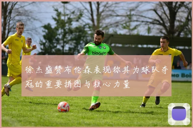 徐杰盛赞布伦森表现称其为球队夺冠的重要拼图与核心力量